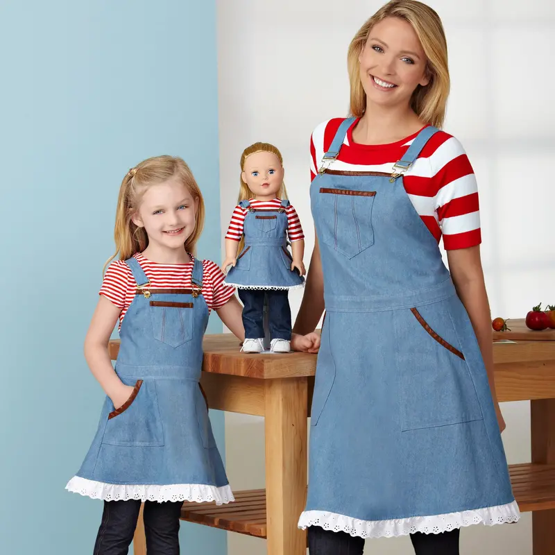 Simplicity Sewing Pattern 9395 Aprons For Misses, Children And 18" Doll 1