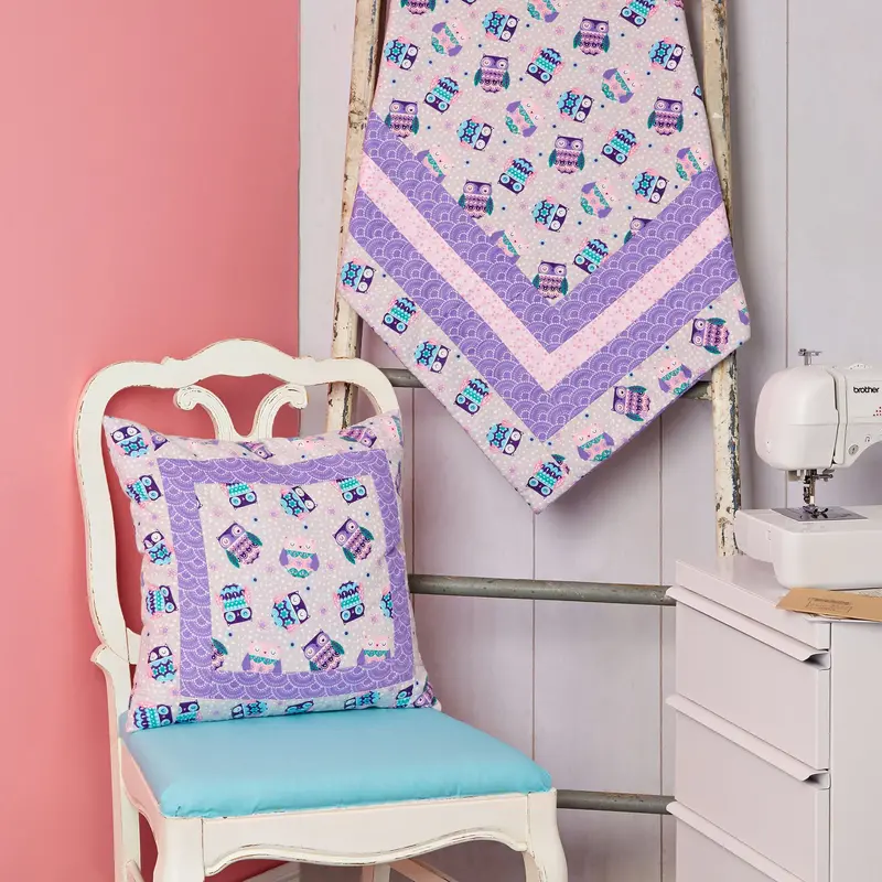 Simplicity Sewing Pattern 9410 Learn-To-Sew Quilted Blanket And Pillow 1