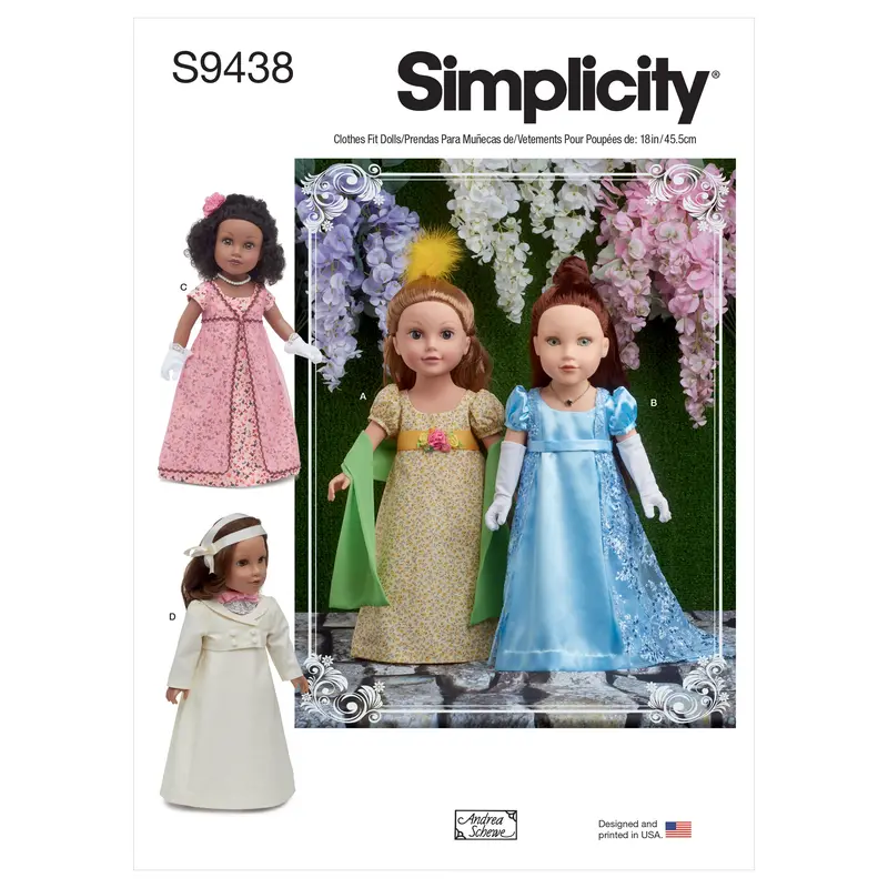 Simplicity Sewing Pattern 9438 18 Inch Doll Clothes 2