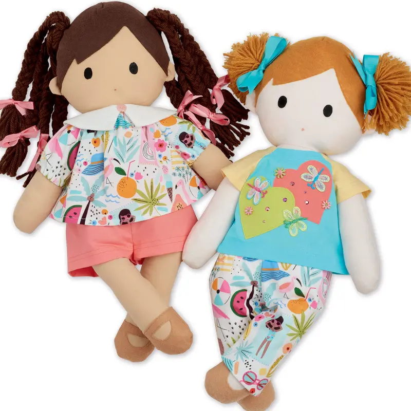 Simplicity Sewing Pattern 9440 Plush Dolls With Clothes 1