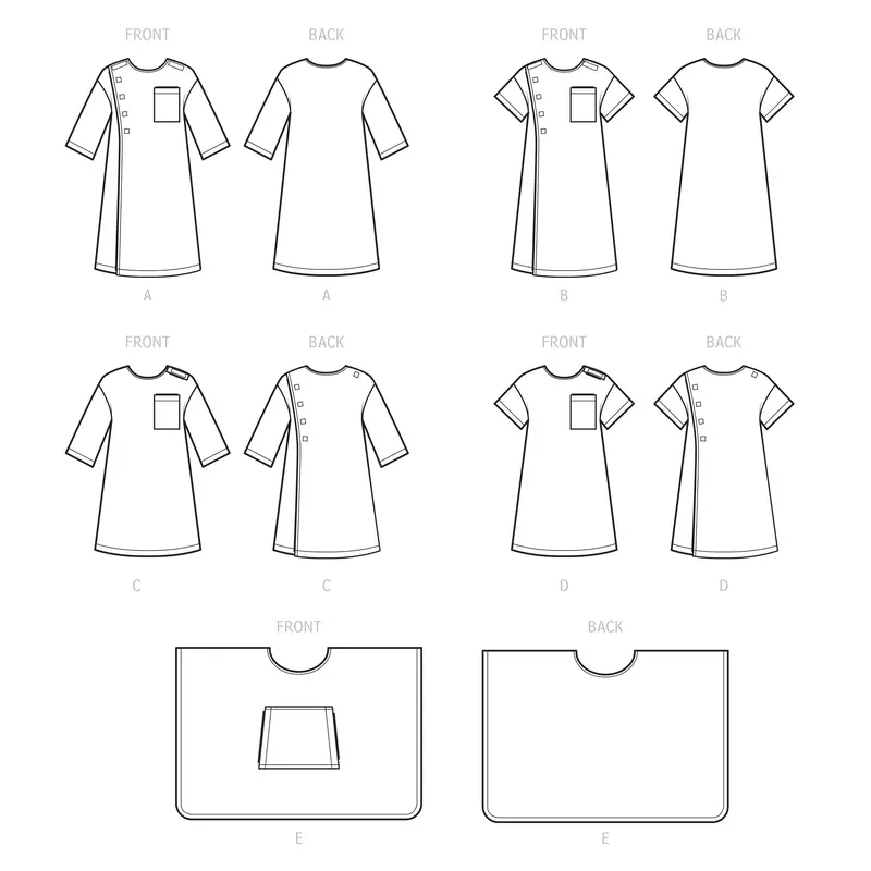 Simplicity Sewing Pattern 9490 Unisex Recovery Gowns And Bed Robe 2