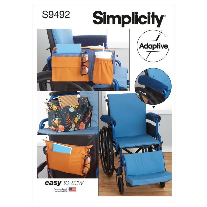 Simplicity Sewing Pattern 9492 Wheelchair Accessories 1