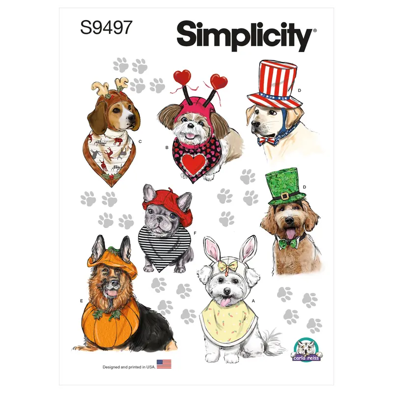 Simplicity Sewing Pattern 9497 Pet Accessories 1