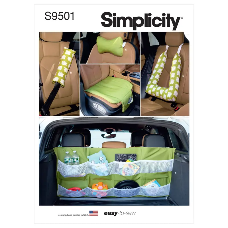 Simplicity Sewing Pattern 9501 Car Organizer And Accessories 1