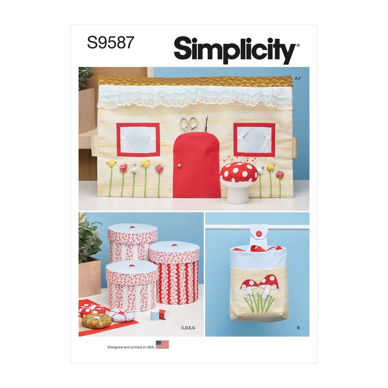 Simplicity Sewing Pattern 9587 Sewing Room Accessories 1