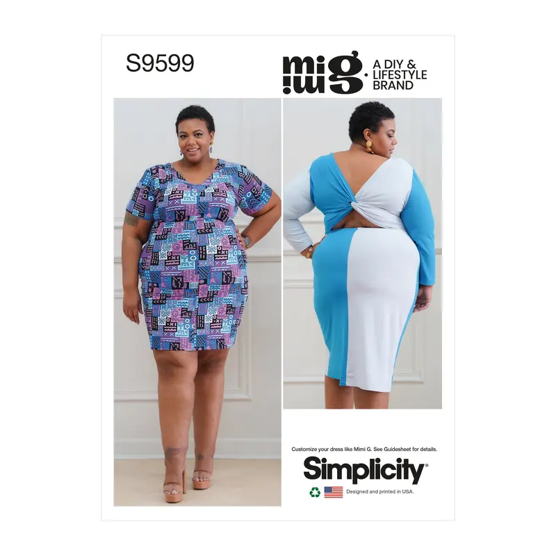 Simplicity Sewing Pattern 9599 Women's Knit Dresses By Mimi G 2