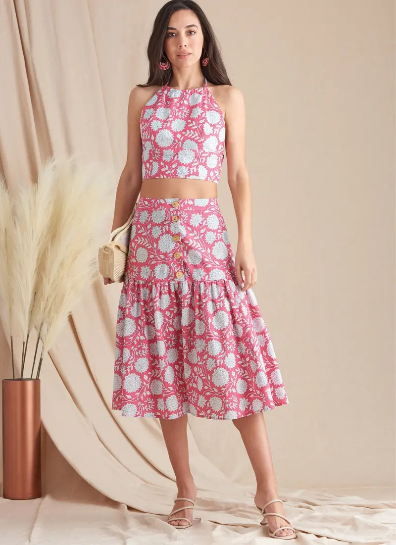 Simplicity Sewing Pattern 9613 Misses' Top And Skirts 1