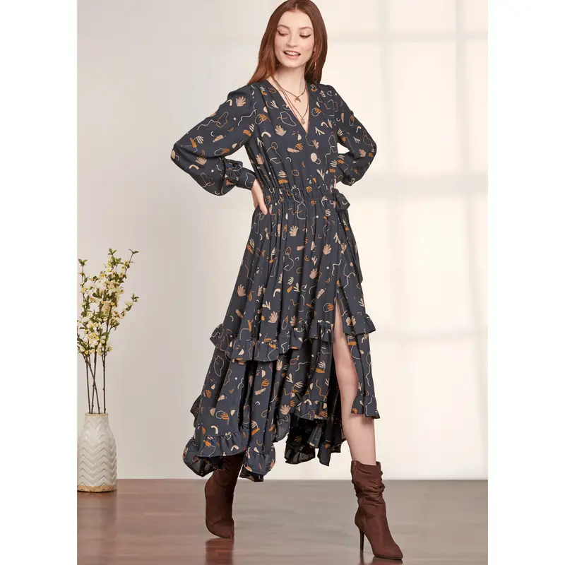 Simplicity Sewing Pattern 9639 Misses' Midi Wrap Dress 1