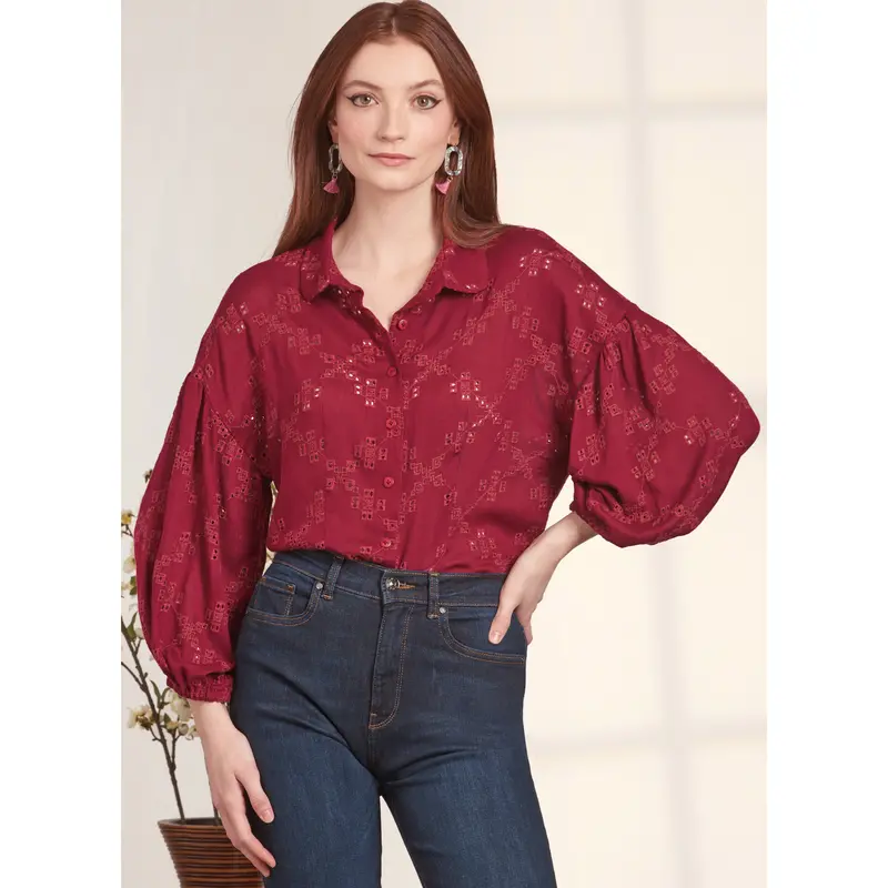 Simplicity Sewing Pattern 9646 Misses' Balloon Sleeves Top 1