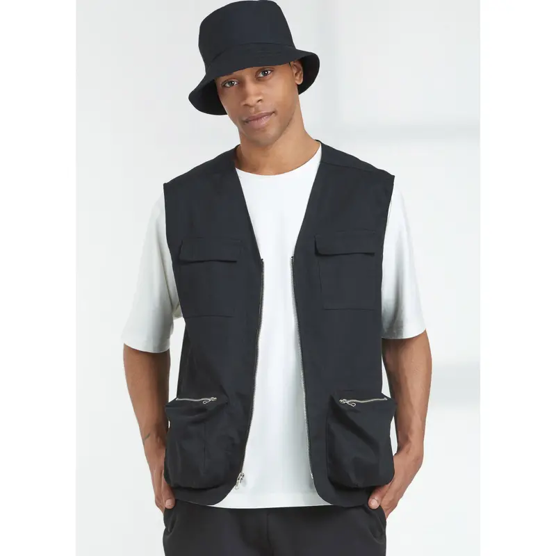 Simplicity Sewing Pattern 9651 Men's Knit Top, Vest And Hat 1