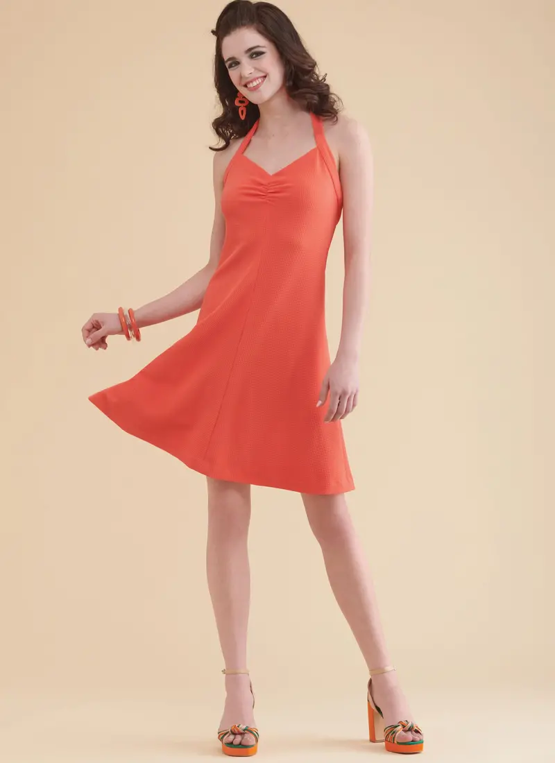 Simplicity Sewing Pattern 9794 1970'S Short Halter Dress And Halter Top 1