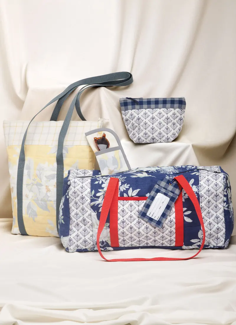 Simplicity Sewing Pattern 9814 Hat, Duffel, Tote, Cosmetic Case, Luggage Tag 1