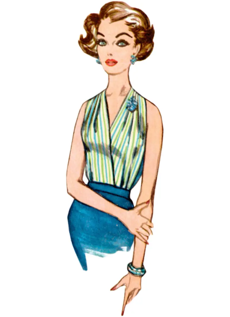 Simplicity Sewing Pattern 9817 Misses' Neckwear, Headband, Dickey And Sash-Belt 1