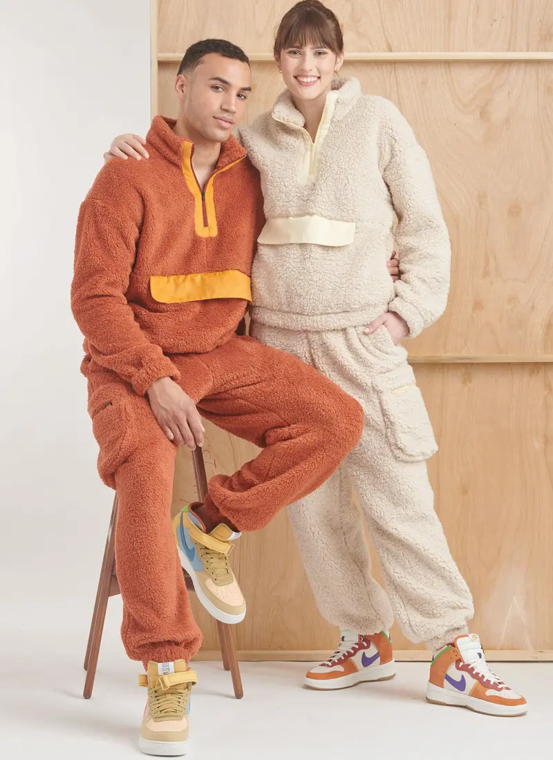Simplicity Sewing Pattern 9828 Unisex Sweatshirt And Pants 1