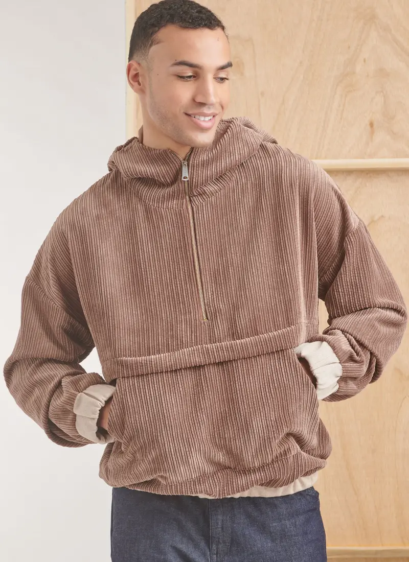 Simplicity Sewing Pattern 9829 Men's Half Zip Hoodie 1
