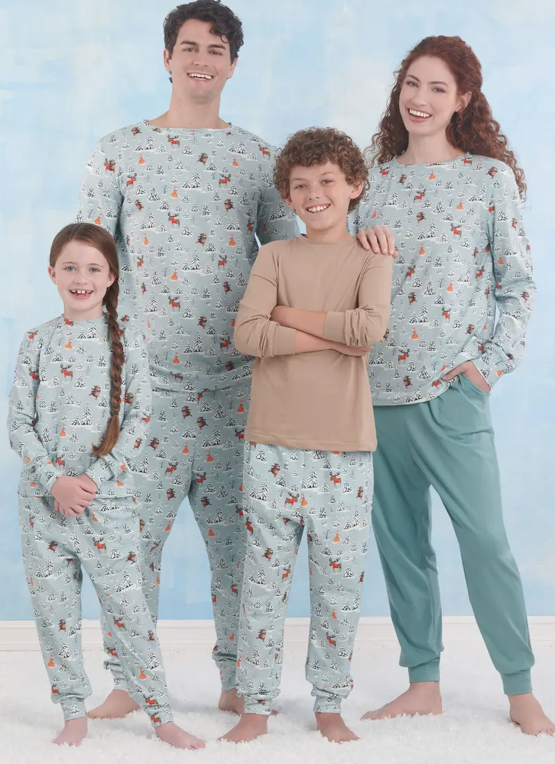 Simplicity Sewing Pattern 9861 Children's, Teens' And Adults' Loungewear 1