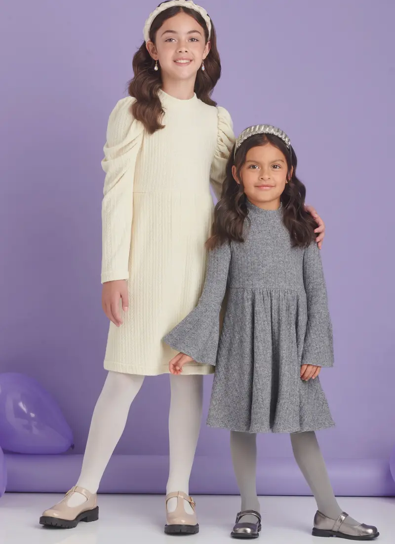 Simplicity Sewing Pattern 9862 Girls' Knit Dresses 1