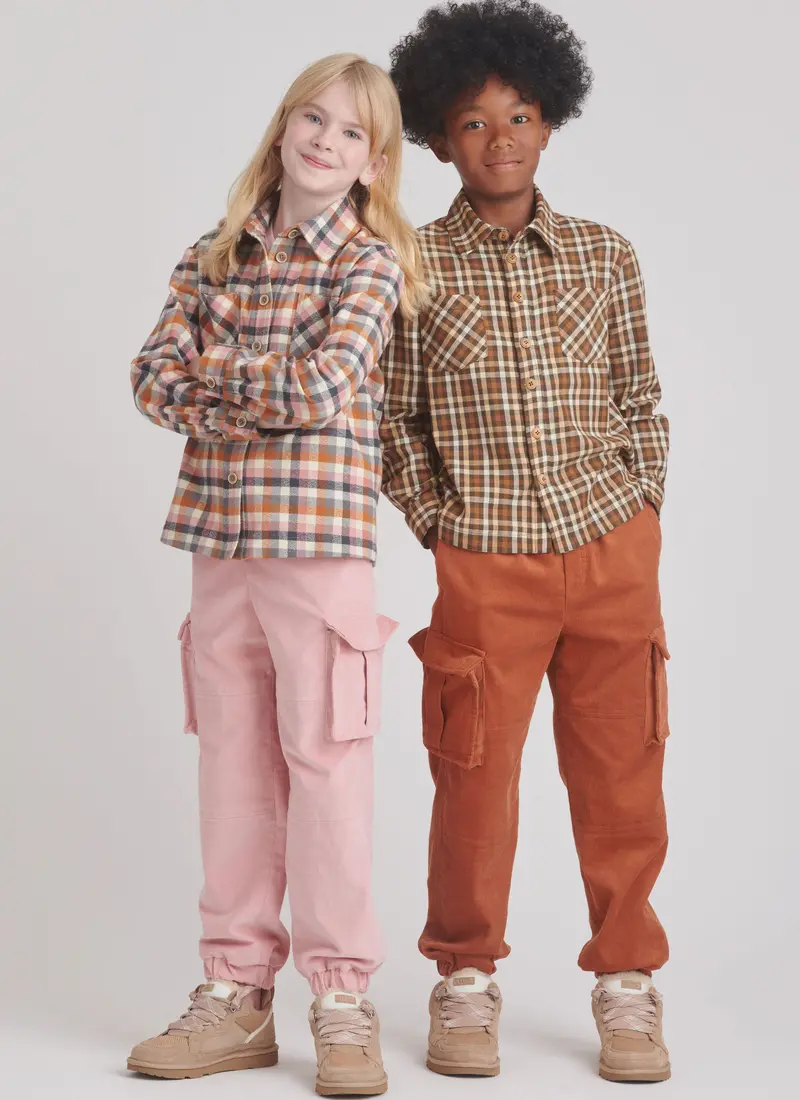 Simplicity Sewing Pattern 9864 Children's Shirt And Cargo Pants 1