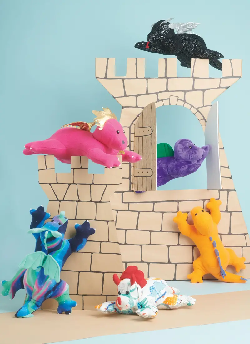 Simplicity Sewing Pattern 9876 Plush Dinosaurs And Dragons 1