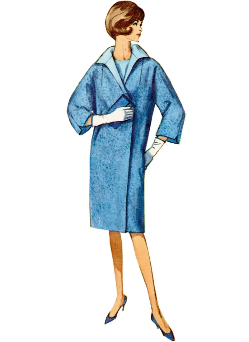 Simplicity Sewing Pattern 9883 Misses' 60'S Reversible Coat 1