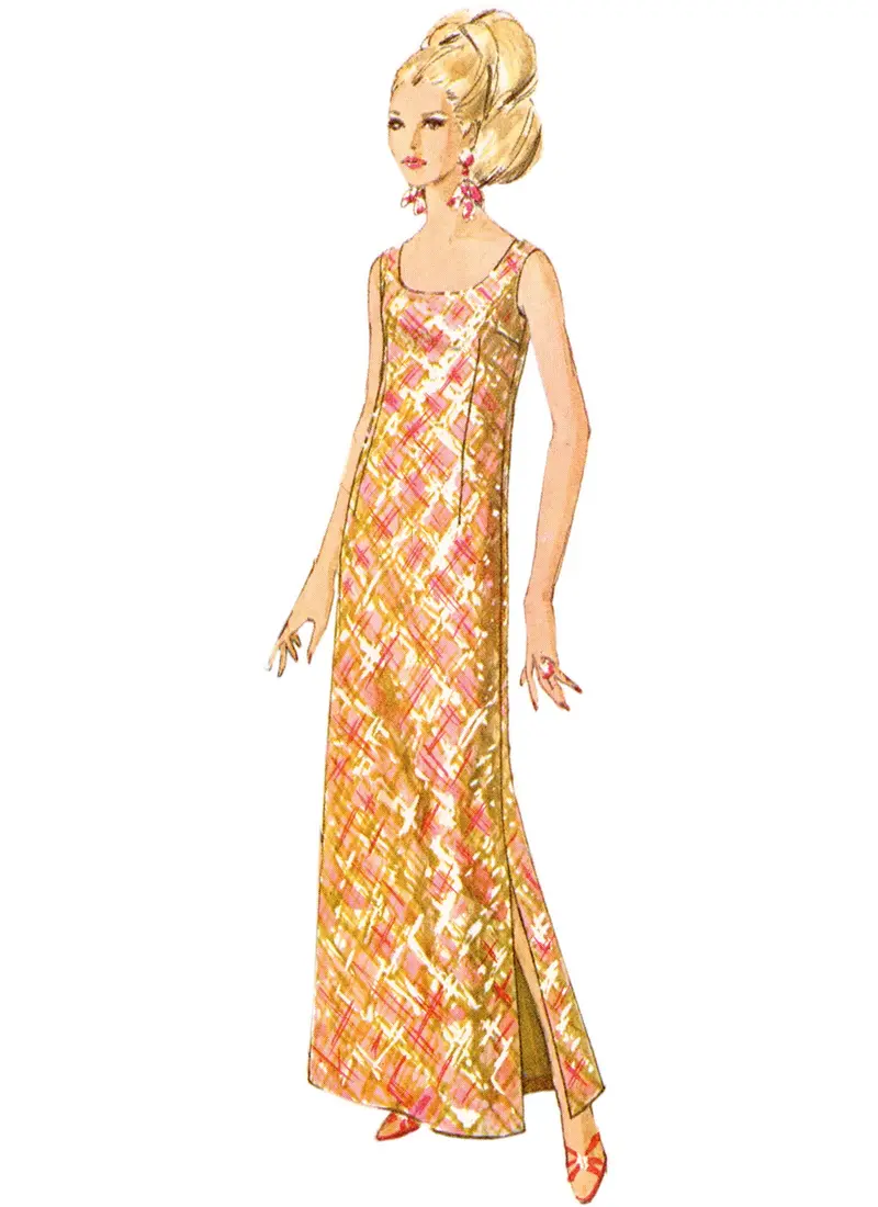 Simplicity Sewing Pattern 9884 Misses' 60'S Dress In Two Lengths 1