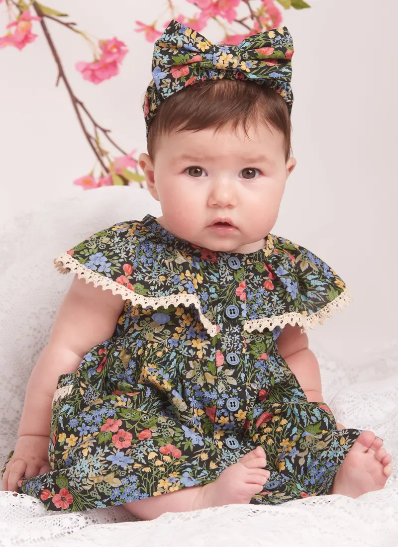 Simplicity Sewing Pattern 9898 Babies' Dress, Panty And Headband 1