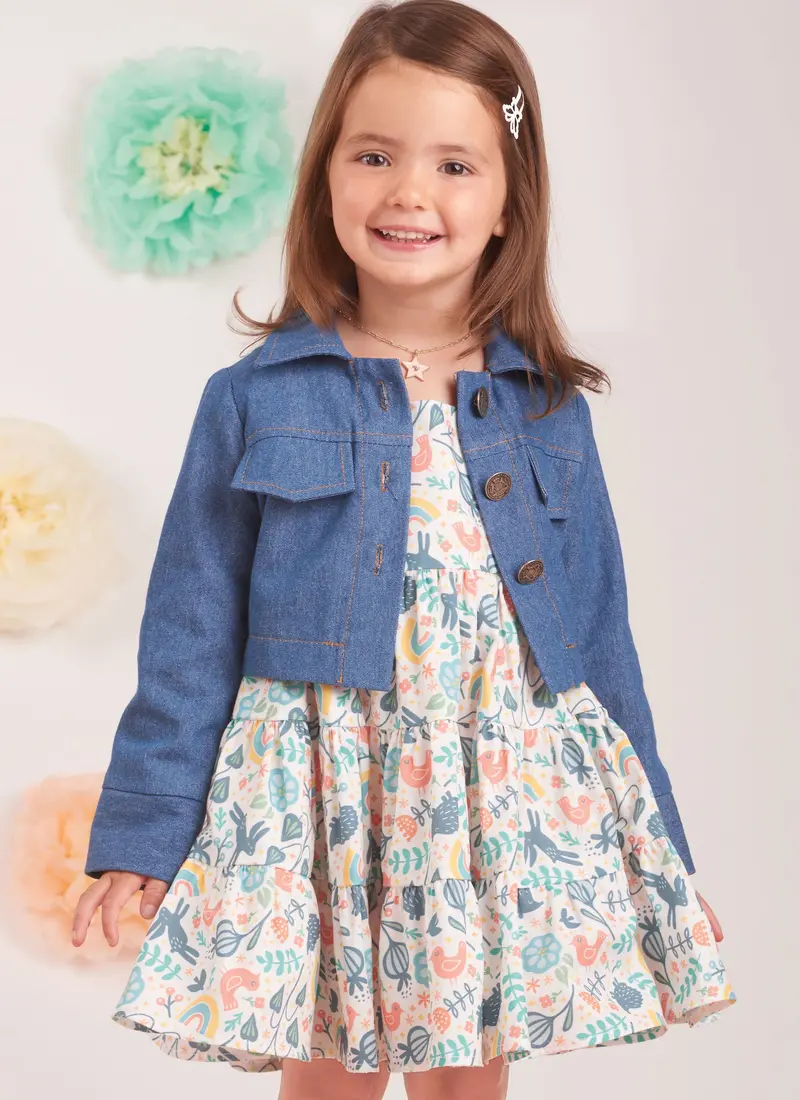 Simplicity Sewing Pattern 9899 Toddlers' Jacket And Dresses 1