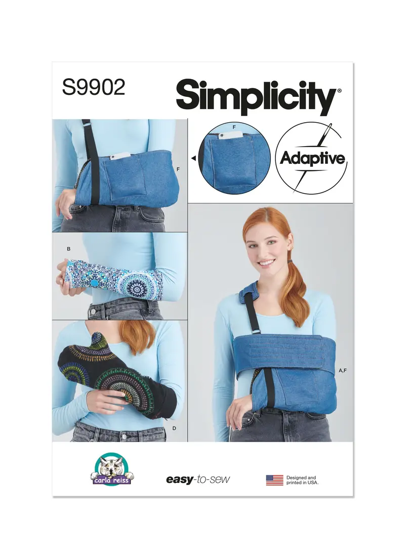 Simplicity Sewing Pattern 9902 Wrap, Sleeves And Mitt And Sling 2