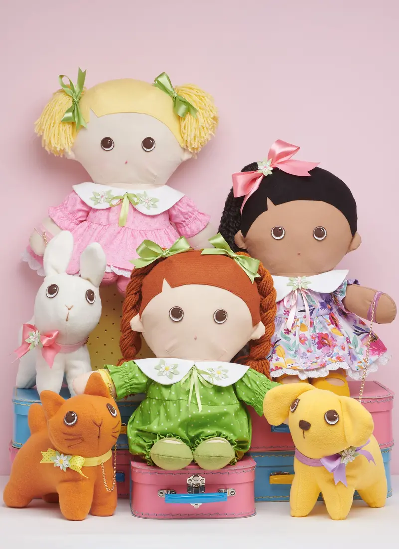 Simplicity Sewing Pattern 9910 Plush Dolls And Plush Pets By Elaine Heigl Designs 1