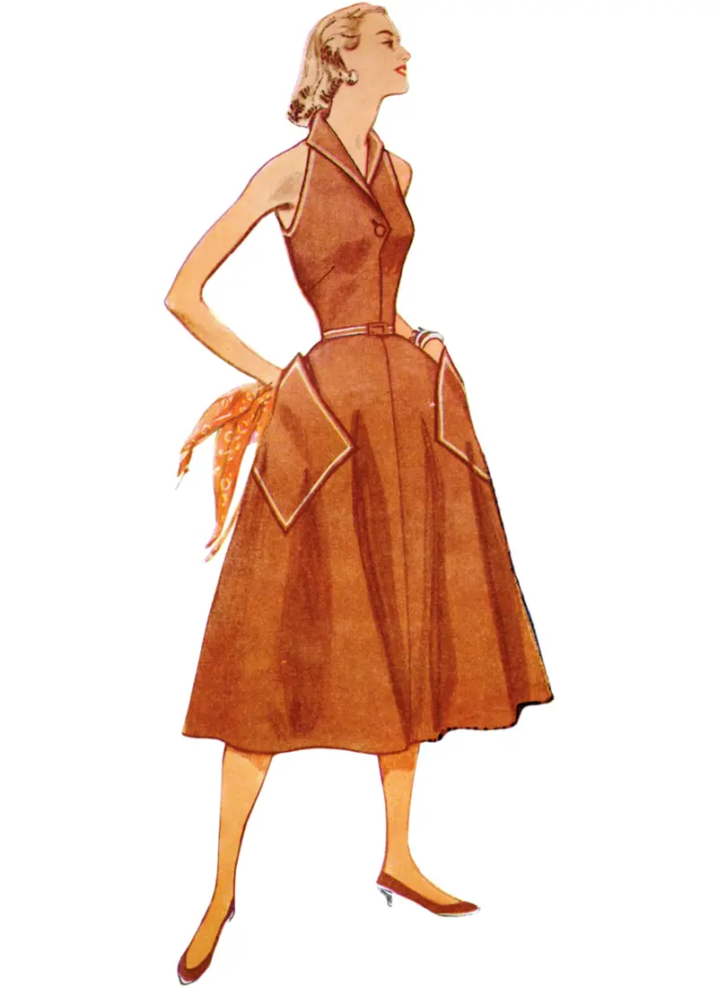 Simplicity Sewing Pattern 9913 Misses' 1950'S Dress 1