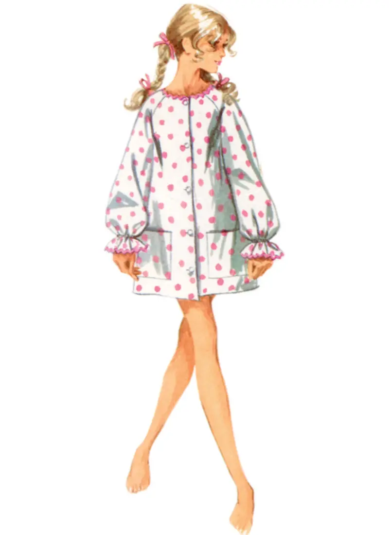 Simplicity Sewing Pattern 9914 For 1960'S Beach Cover-Up And Robe 1