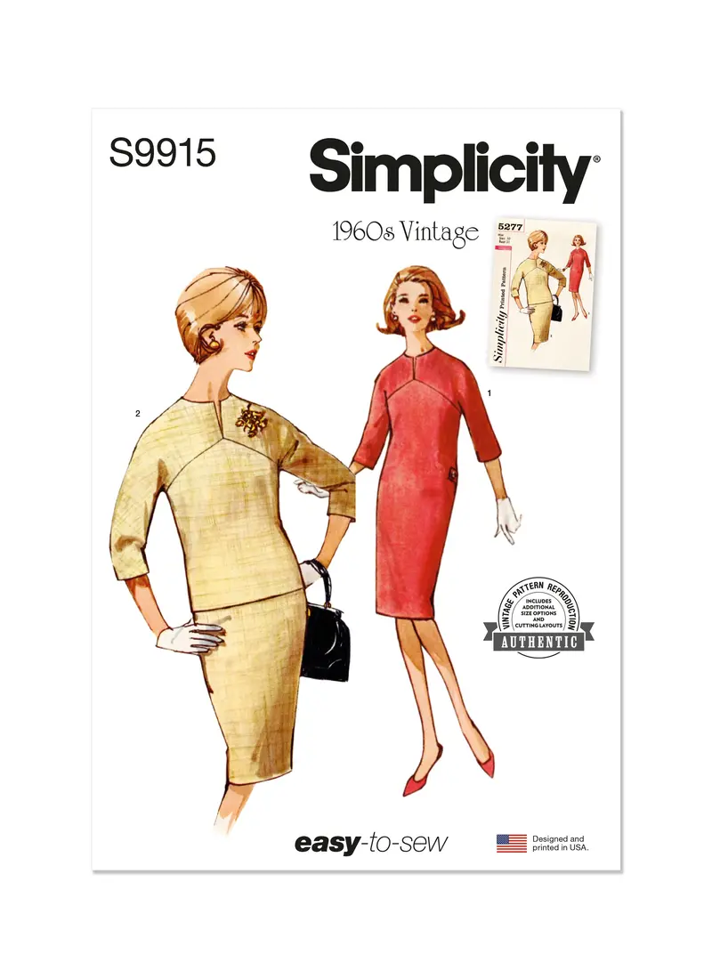 Simplicity Sewing Pattern 9915 Misses' Dresses 2