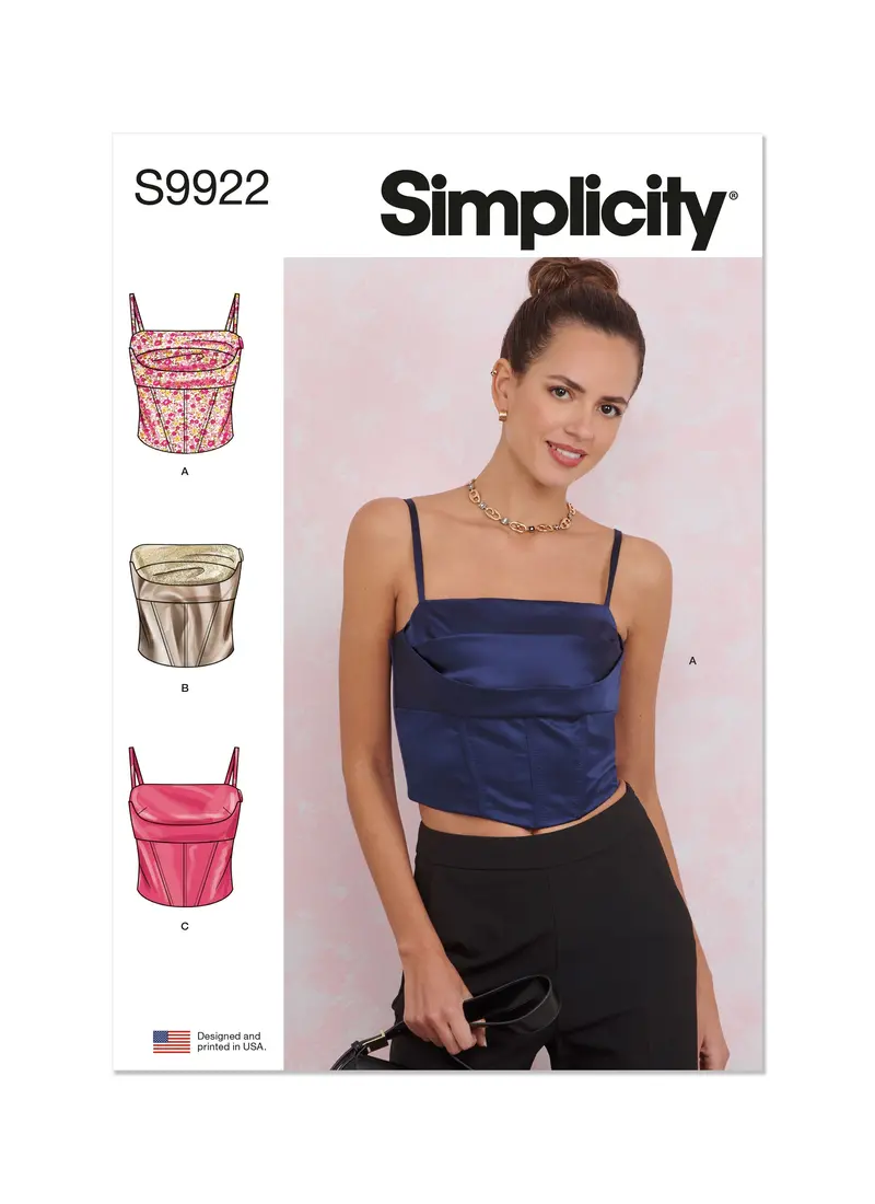 Simplicity Sewing Pattern 9922 Misses' Corsets 2