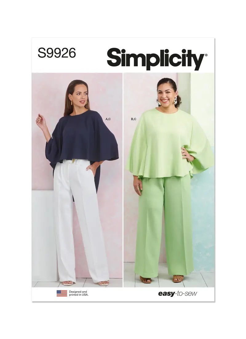 Simplicity Sewing Pattern 9926 Misses' And Women's Tops And Pants 2