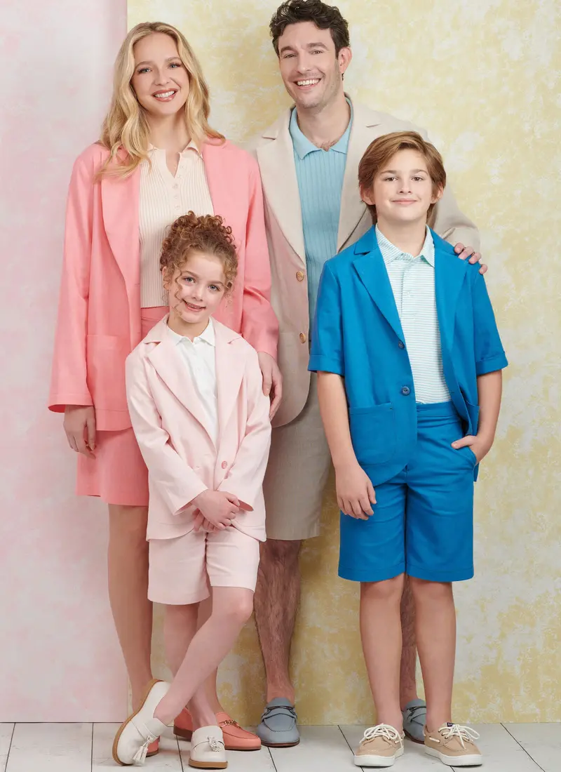 Simplicity Sewing Pattern 9930 Children's, Teens' And Adults' Blazers And Shorts 1