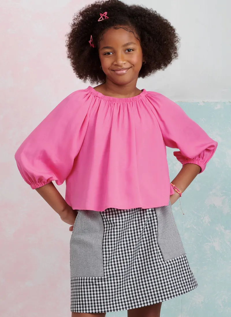 Simplicity Sewing Pattern 9934 Girls' Tops And Skirts 1