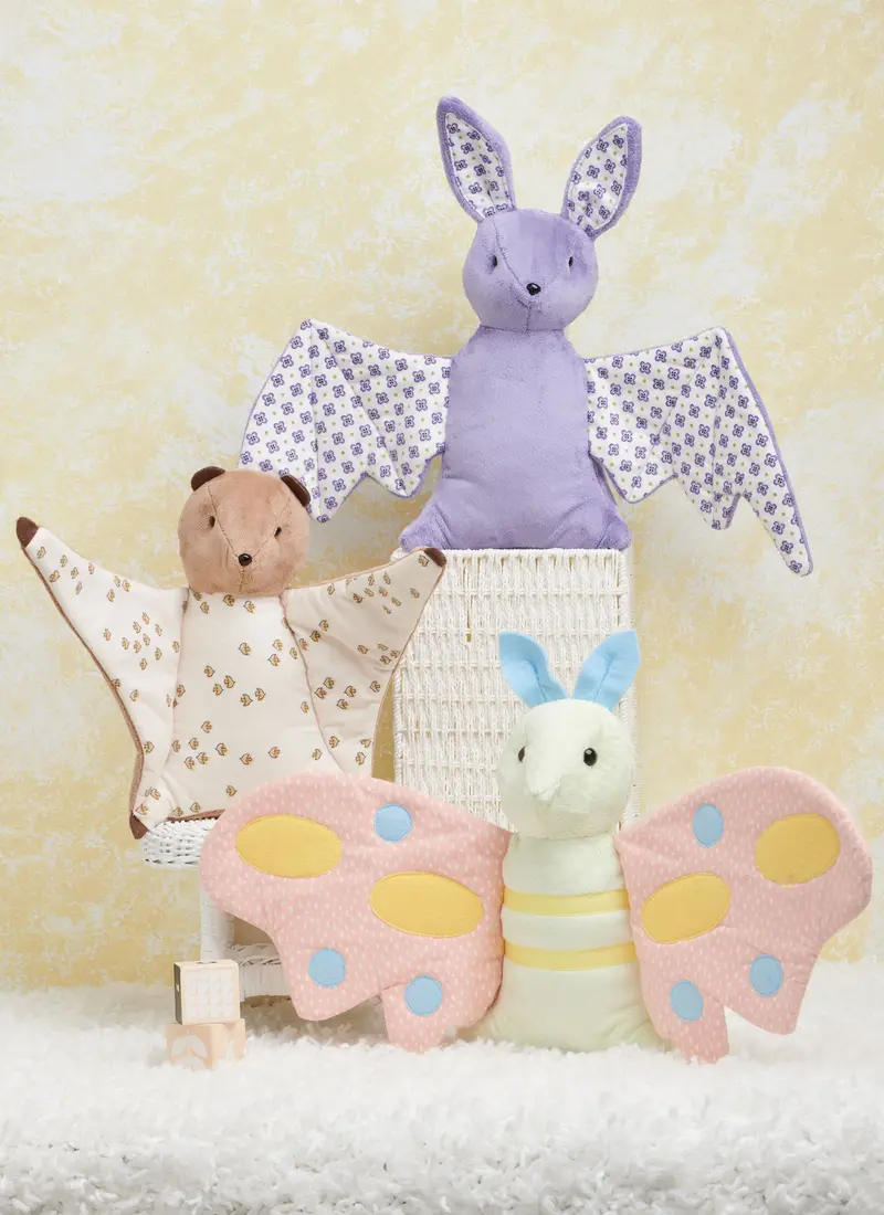 Simplicity Sewing Pattern 9940 Plush Bat, Moth And Flying Squirrel 1
