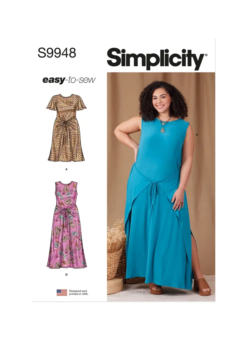 Simplicity Sewing Pattern 9948 Women's Easy To Sew Knit Dress 2