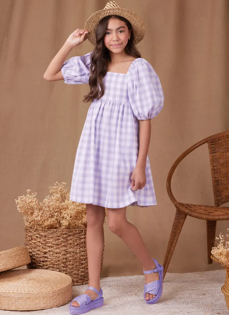 Simplicity Sewing Pattern 9964 Girls' Dress With Back Bodice 1
