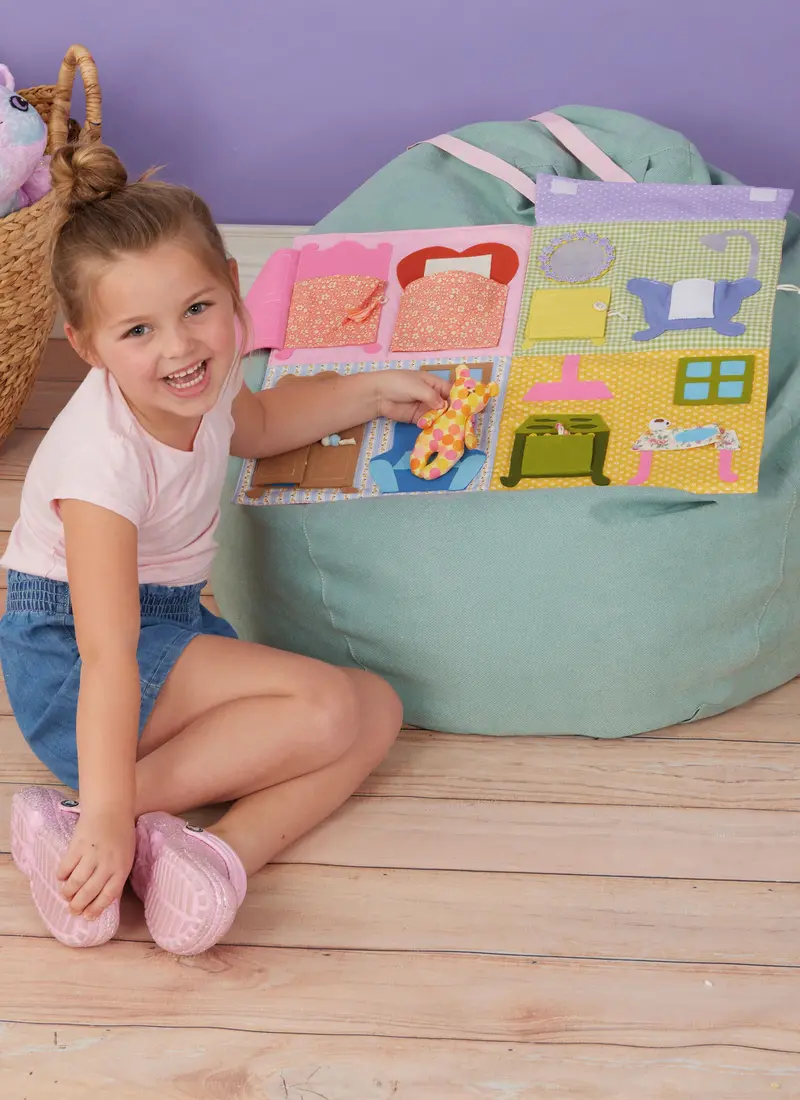 Simplicity Sewing Pattern 9976 Doll House Backpack With Bear 2