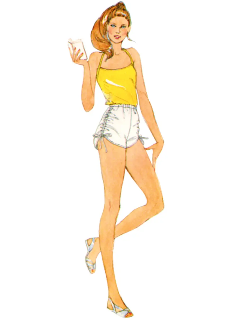 Simplicity Sewing Pattern 9977 Vintage 1980'S Shorts 2