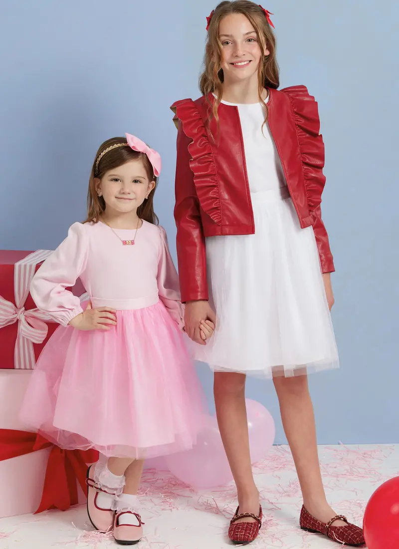Simplicity Sewing Pattern S3044 Girls' Skirts, Jacket And Knit Top 1