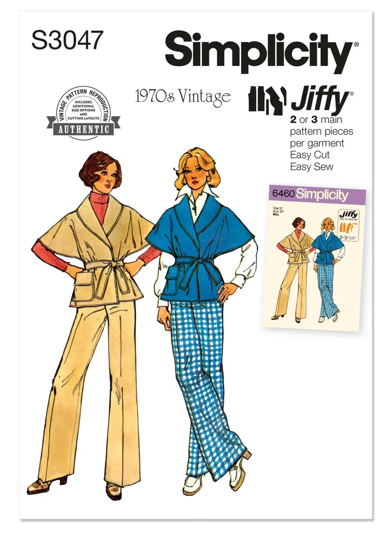Simplicity Sewing Pattern S3047 Misses' Trousers And Jacket 1