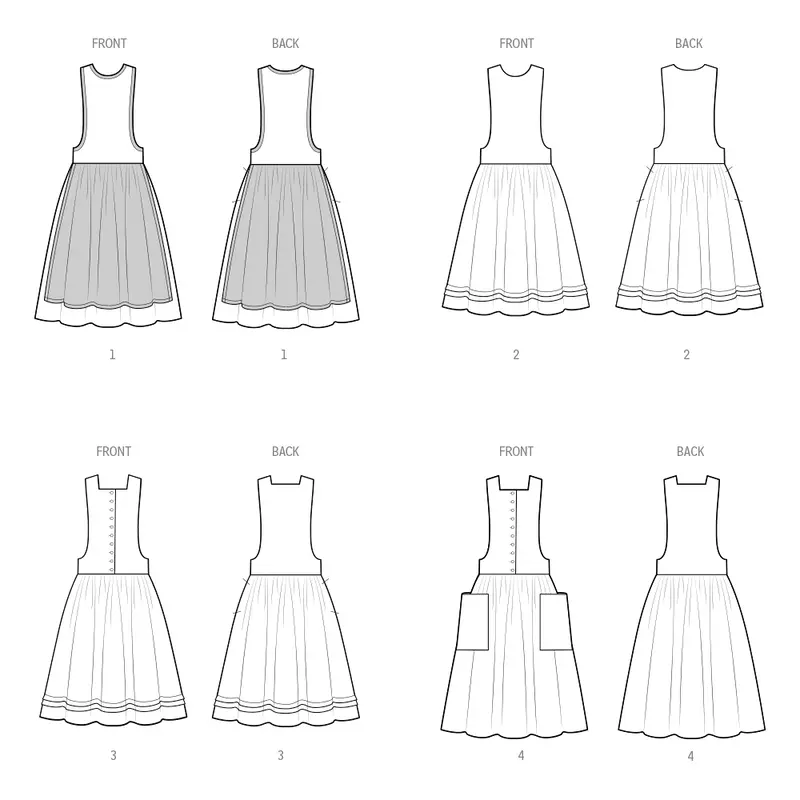 Simplicity Sewing Pattern S3048 Misses' Jumper Dress In Two Lengths 2
