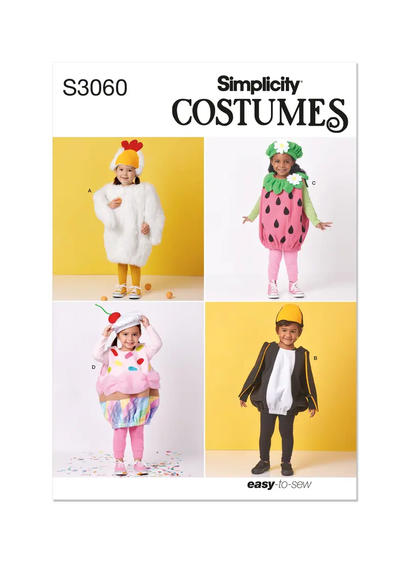 Simplicity Sewing Pattern S3060 Toddlers' Costumes 2