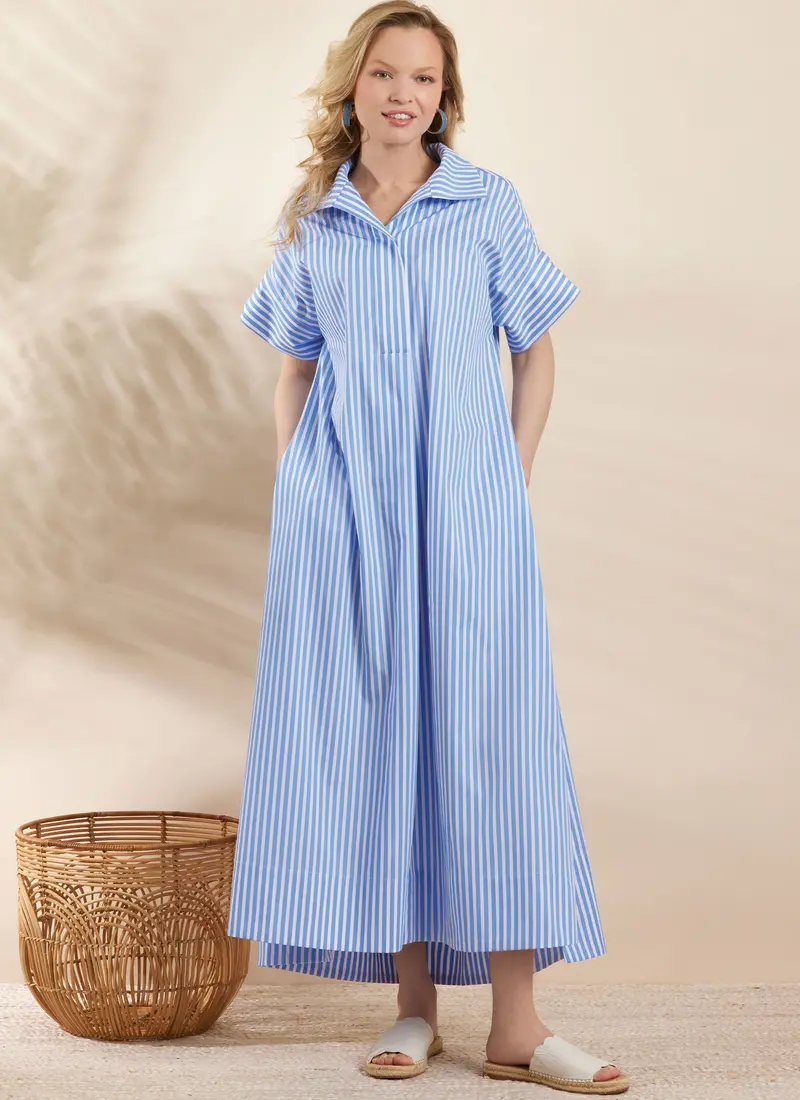 Simplicity Sewing Pattern S3130 Loose Fitting Pullover Dress 1