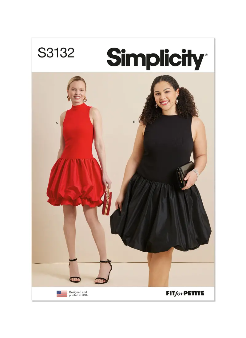 Simplicity Sewing Pattern S3132 Sleeveless Bubble Dress 2