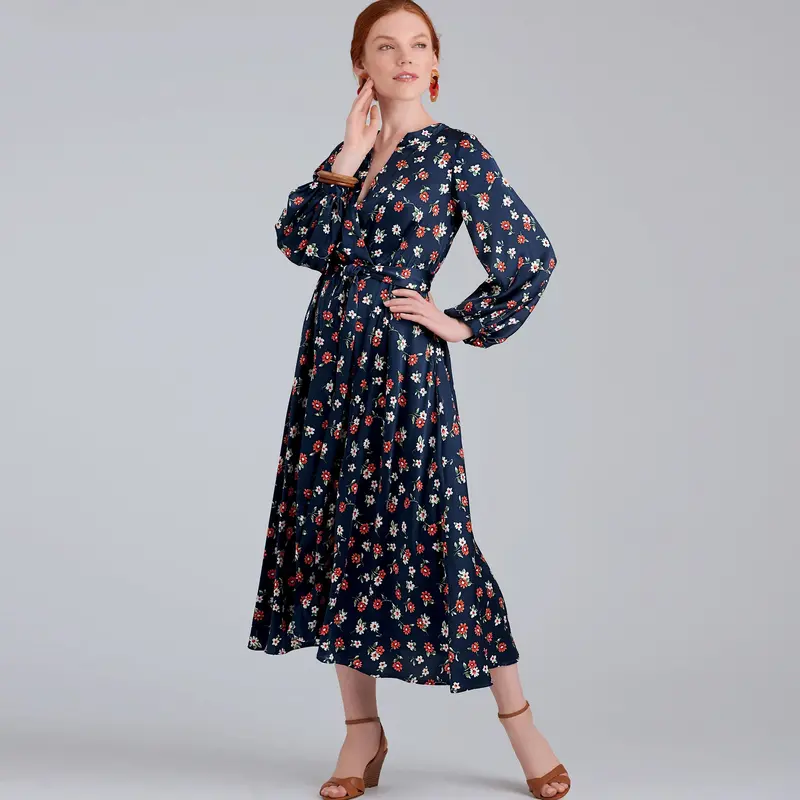 Simplicity Sewing Pattern S9041  Front Tie Dress In Three Lengths 1
