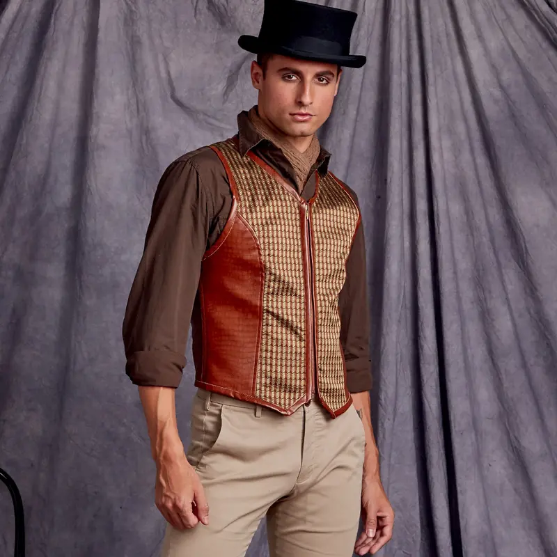 Simplicity Sewing Pattern S9087 Men's Steampunk Corset Waistcoats 1