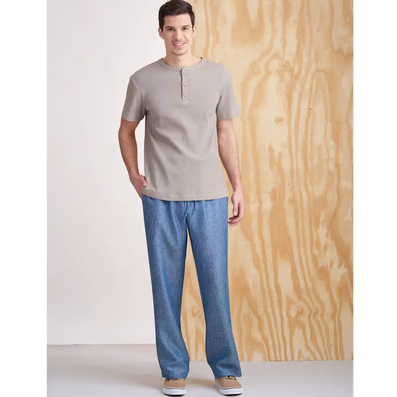 Simplicity Sewing Pattern S9315 Men's Knit Tops And Pants 1
